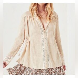 New Listing-Spell Paloma Blouse in Neutral size S